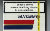 Vantage 25 wide flat hard box cigarettes 10 cartons