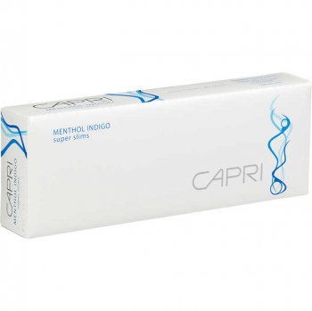 Capri Menthol Indigo 100\'s cigarettes 10 cartons