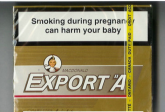 Export 'A' Macdonald 25s Light gold cigarettes 10 cartons