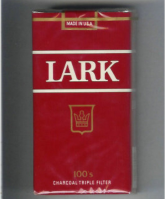 Lark 100s Charcoal Triple Filter red soft box cigs 10 cartons