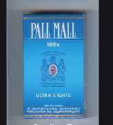 Pall Mall Ultra Lights 100s cigarettes 10 cartons