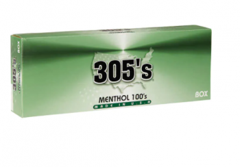 305\'s Menthol 100\'s Box cigarettes 10 cartons