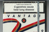 Vantage 9 Filter 25 wide flat hard box cigarettes 10 cartons