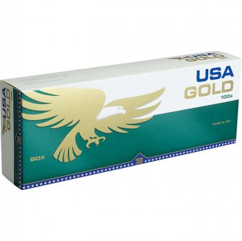 USA Gold Menthol Dark Green 100\'s cigarettes 10 cartons