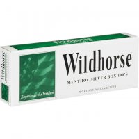 Wildhorse Menthol Silver 100's Box cigarettes 10 cartons