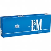 L&M Blue Pack 100's Cigarettes 10 cartons