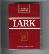 Lark Charcoal Triple Filter red hard box cigarettes 10 cartons