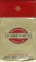 GOLD FLAKE W.D. & H.O. Wills Honey Dew. (Statutory warning, desi