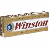 Winston Gold 100's box cigarettes 10 cartons