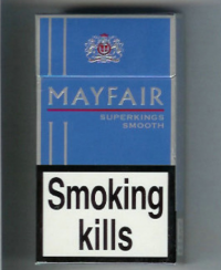 Mayfair Super Kings Smooth 100s hard box cigarettes 10 cartons