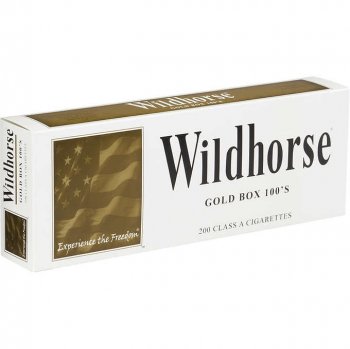 Wildhorse Gold 100\'s Box Cigarettes 10 cartons