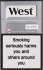 WEST SILVER cigarettes 10 cartons