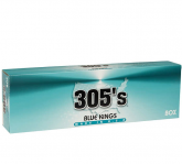 305's Blue Kings Box cigarettes 10 cartons