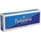 Parliament Lights 100's, White Pack, Box cigarettes 10 cartons
