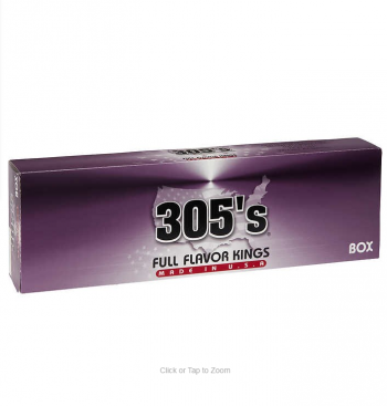 305\'s Full Flavor Kings Box cigarettes 10 cartons