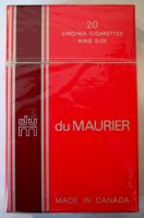 du Maurier, King Size - vintage Canadian Cigarettes 10 cartons