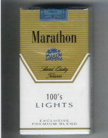 Marathon Lights 100s Exclusive Premium Blend soft box cigarettes