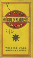 Gold Flake W.D. & H.O. Wills' Honey Dew. 10 cartons