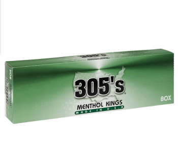 305\'s Menthol Kings Box cigarettes 10 cartons