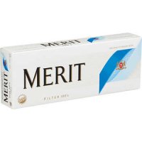 Merit 100's Blue Pack Box cigarettes 10 cartons