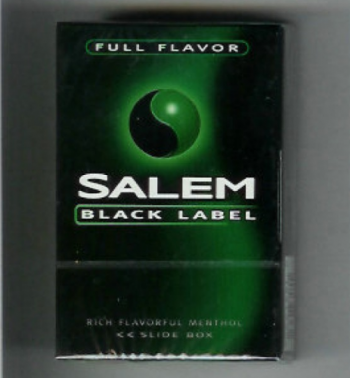 Salem Black Label Full Flavor cigarettes 10 cartons