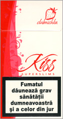 Kiss Super Slims Clubnichka 100's Cigarettes 10 cartons