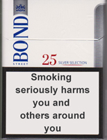 BOND STREET SILVER SELECTION 25 cigarettes 10 cartons