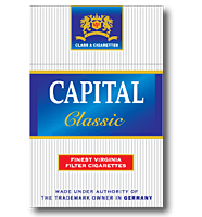 Capital Blue King Size Box cigarettes 10 cartons