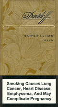 Davidoff Super Slims Gold Cigarettes 10 cartons