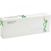 Capri Menthol Jade 100's box cigarettes 10 cartons