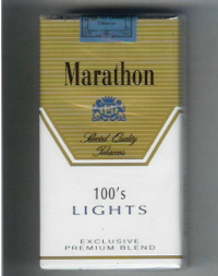 Marathon Lights 100s Exclusive Premium Blend soft box cigarettes