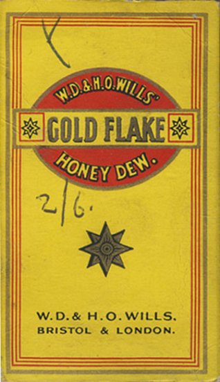 Gold Flake W.D. & H.O. Wills\' Honey Dew. 10 cartons